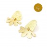 Boucles d'oreilles florales - pièce unique Boucles d'oreilles florales - pièce unique