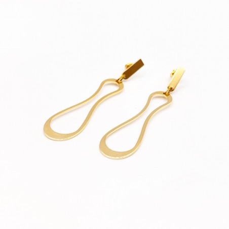 Boucles d'oreilles Olga plaqué or, l'élégance en mouvement Boucles d'oreilles Olga plaqué or, l'élégance en mouvement