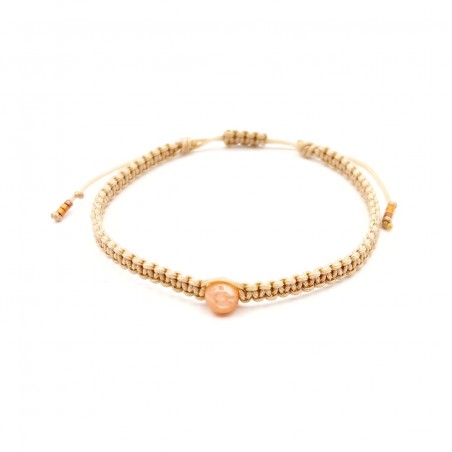 Bracelet HIPPY macramé pierre de soleil