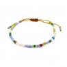 Bracelet HIPPY mix perles et aigue marine Bracelet HIPPY mix perles et aigue marine