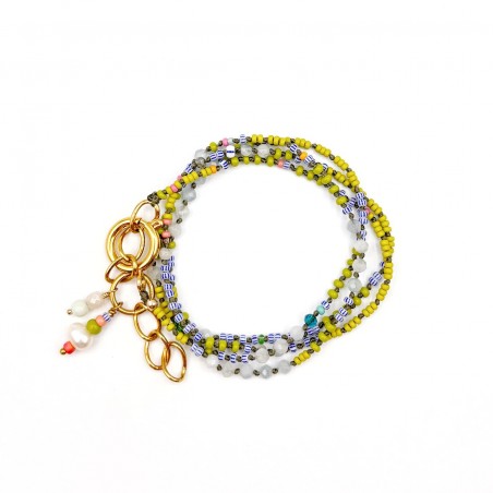 Sautoir / Bracelet HIPPY – aigue marine
