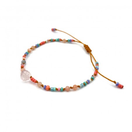 Bracelet Pépite Quartz rose - pièce unique Bracelet Pépite Quartz rose - pièce unique