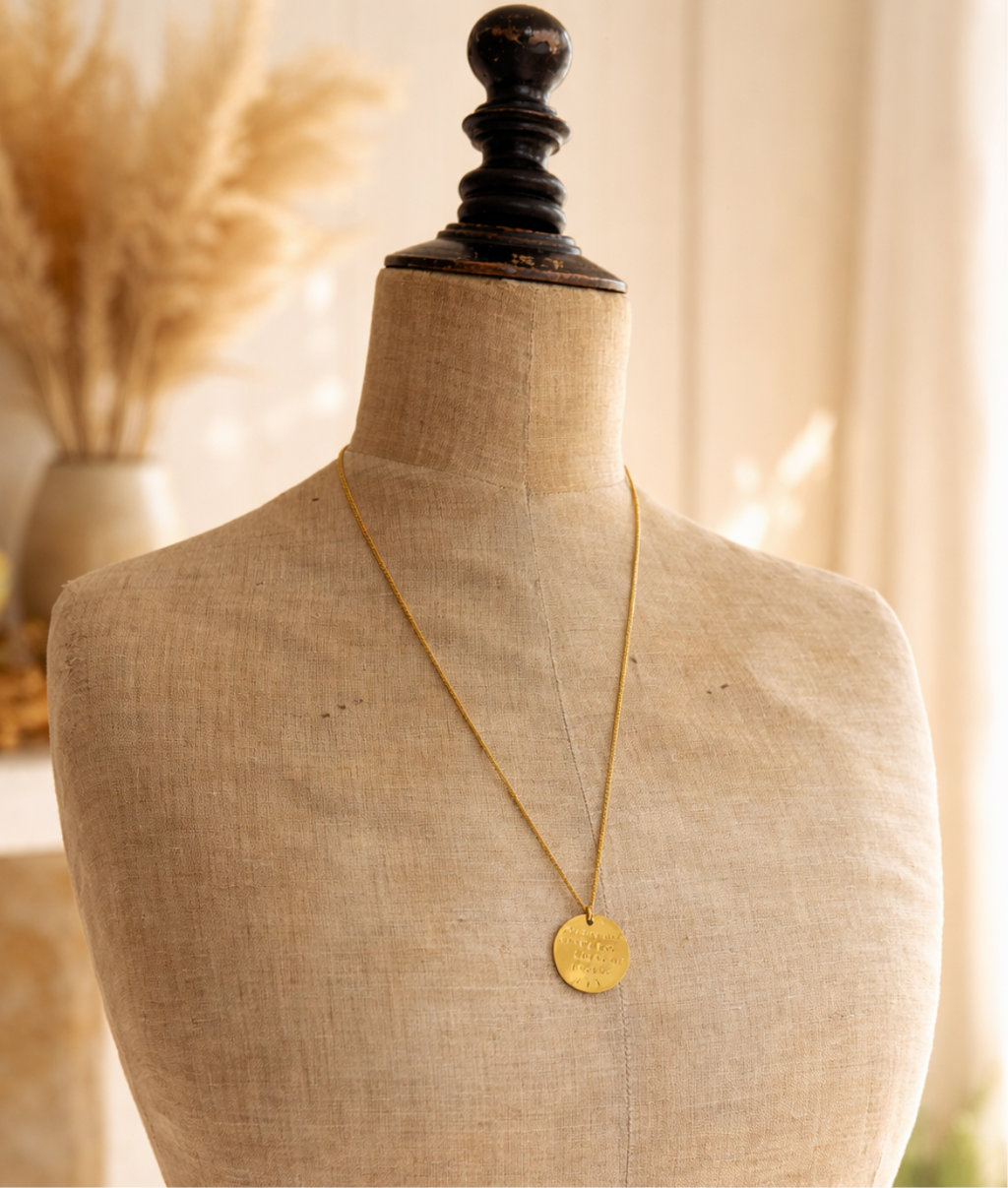 Collier message solaire et inspirant - bijoux pour l'été