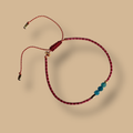 Bracelet bordeau et apatite HIPPY