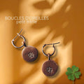 BOUCLES D'OREILLES trèfle