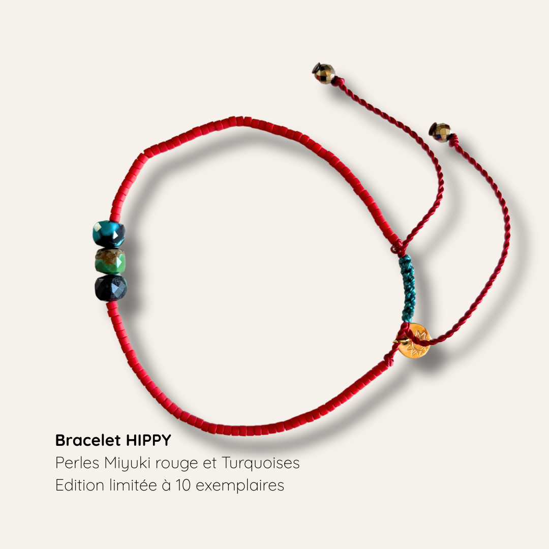 Bracelet Hippy Rouge