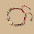 Bracelet perles et coeur en quartz rose- Signature