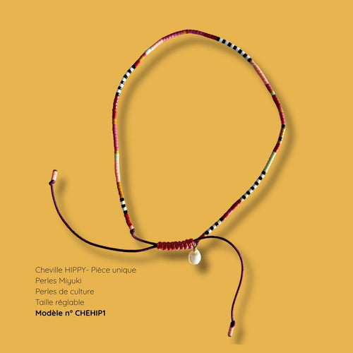 Bracelet de cheville HIPPY – Bracelet festival en perles Miyuki