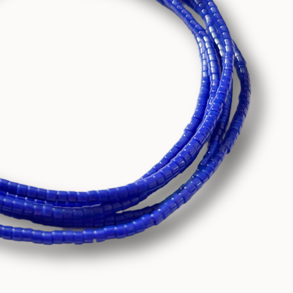 Sautoir HIPPY bleu roi - Perles Miyuki