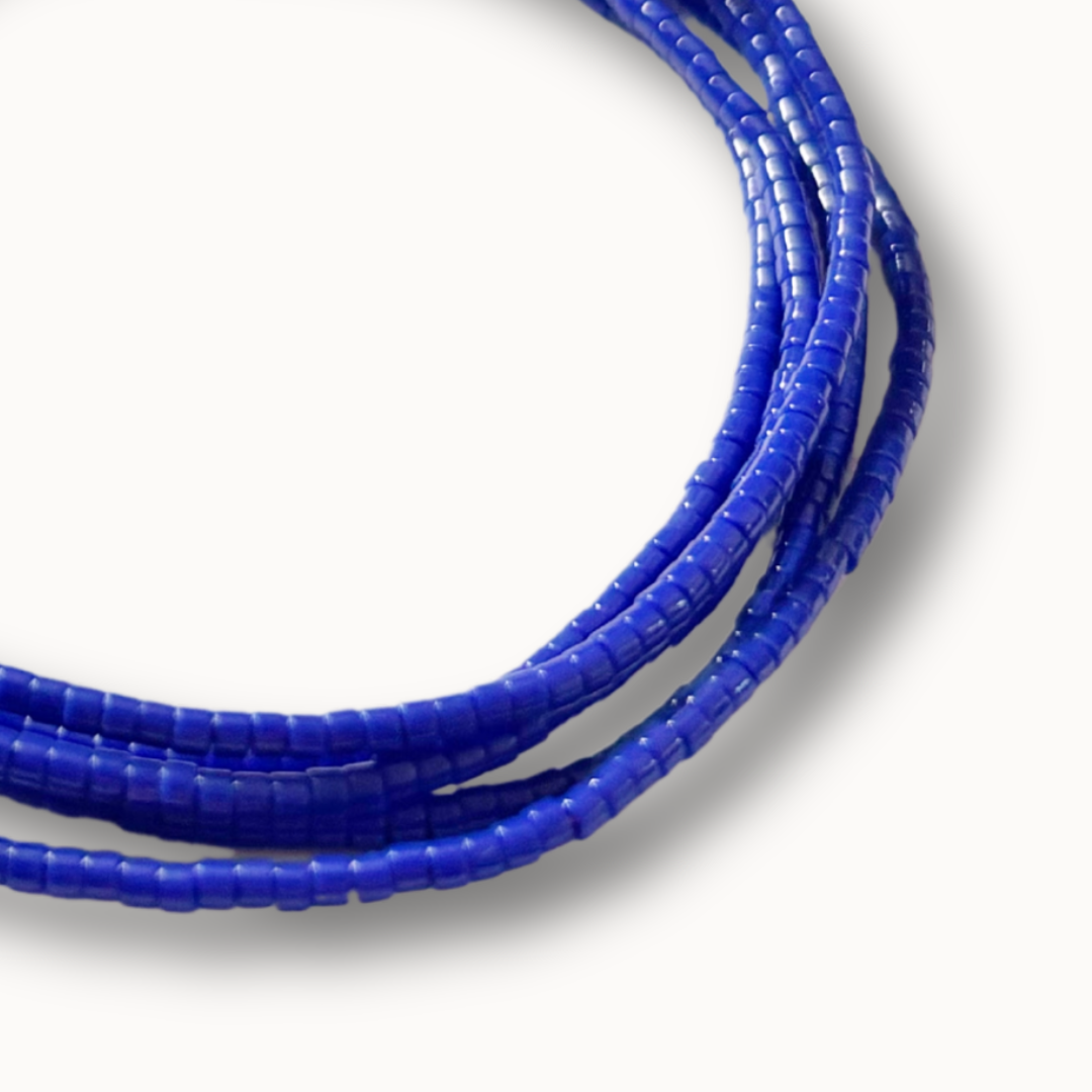 Sautoir HIPPY bleu roi - Perles Miyuki