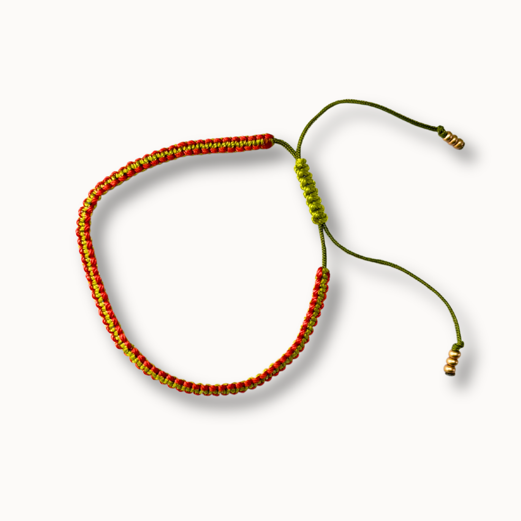 Bracelet Baby Hippy vert et rose