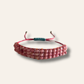 Bracelet Manchette en rhodonite naturelle - Signature