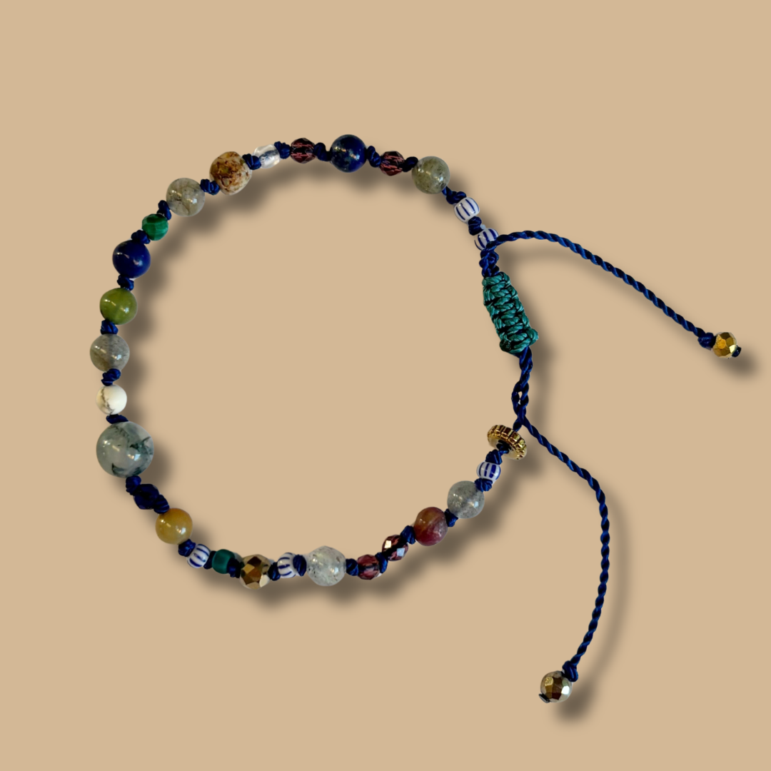 Bracelet bleu- Signature