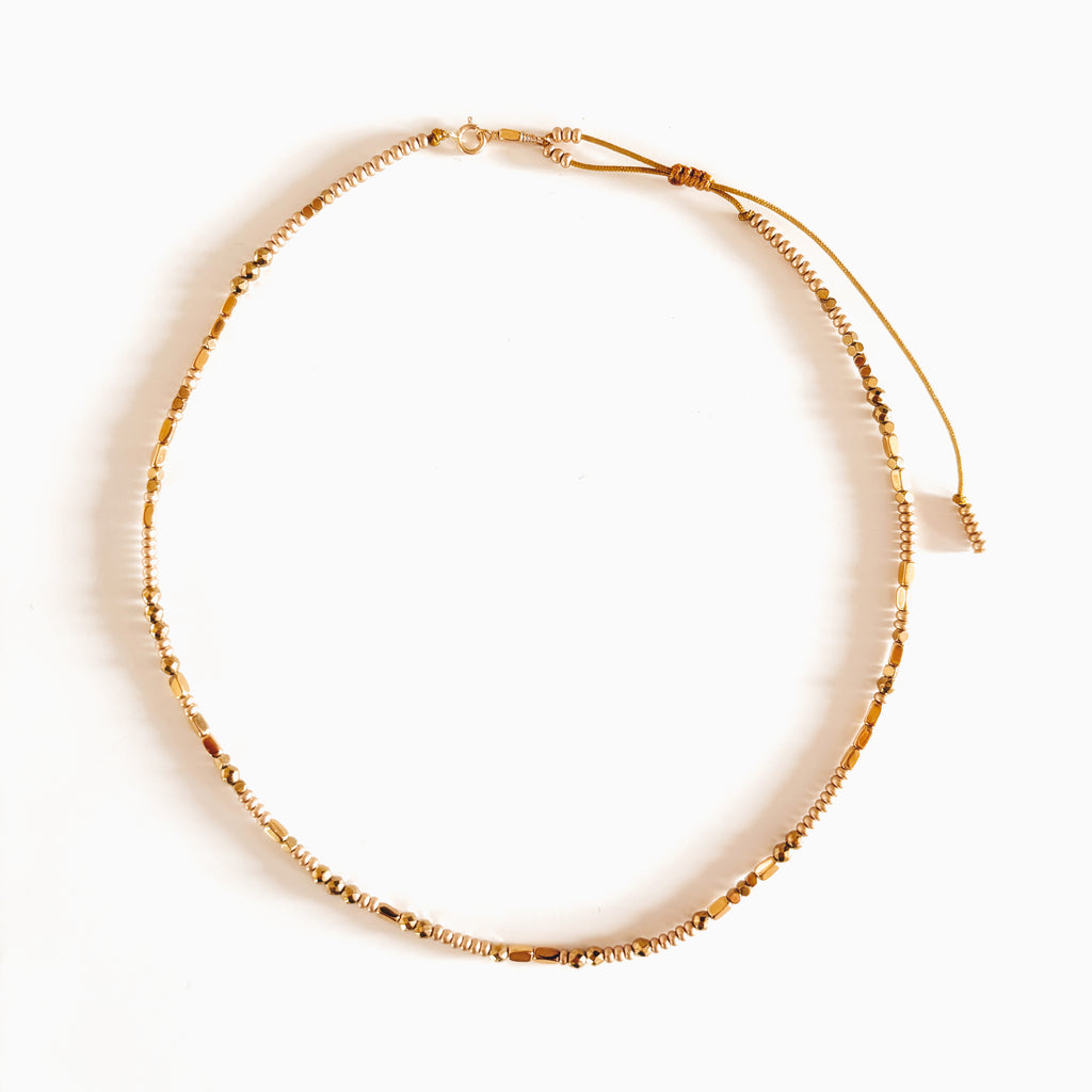 Collier surfeur Golden HIPPY dorés