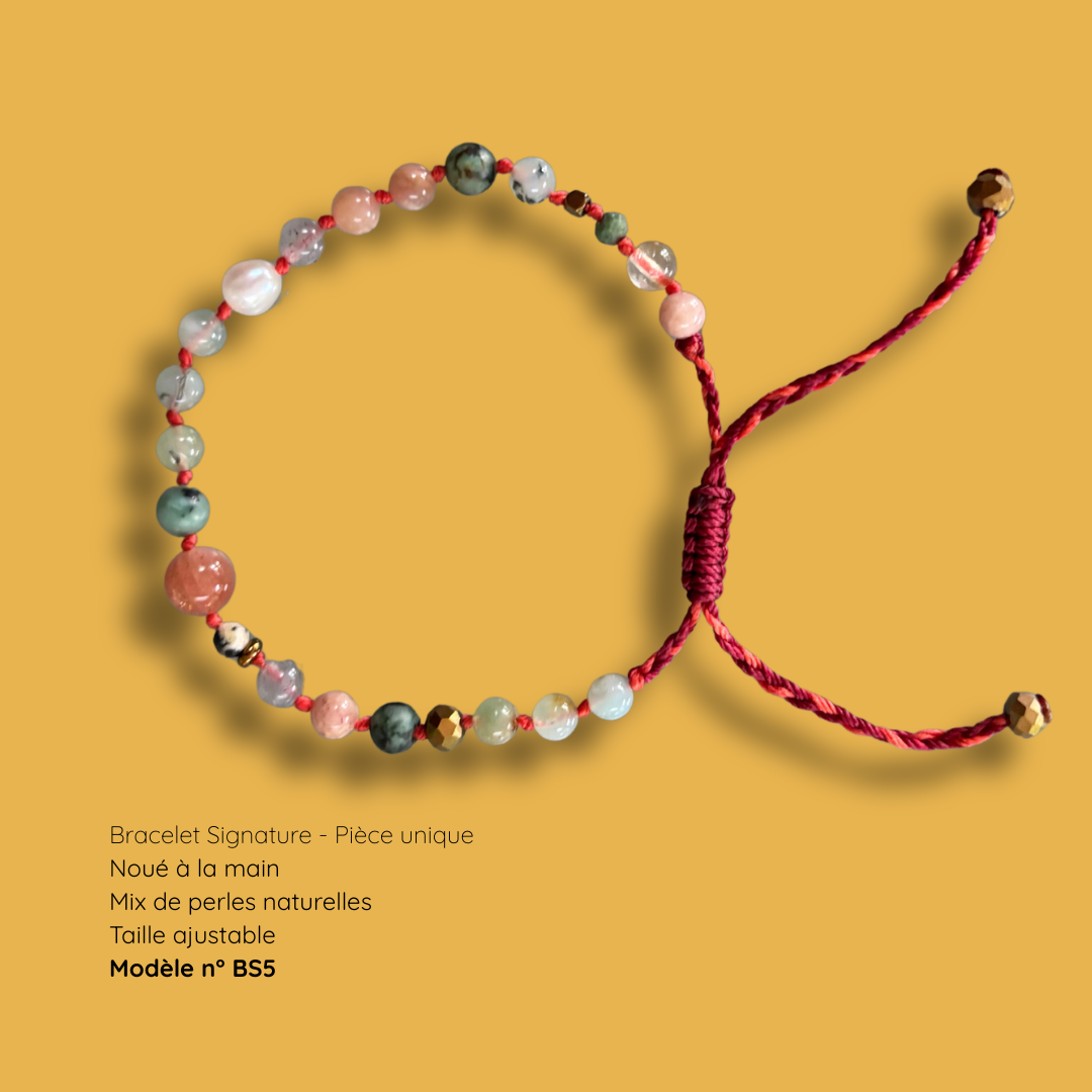 Bracelet Signature — Pierres naturelles -  pièce unique