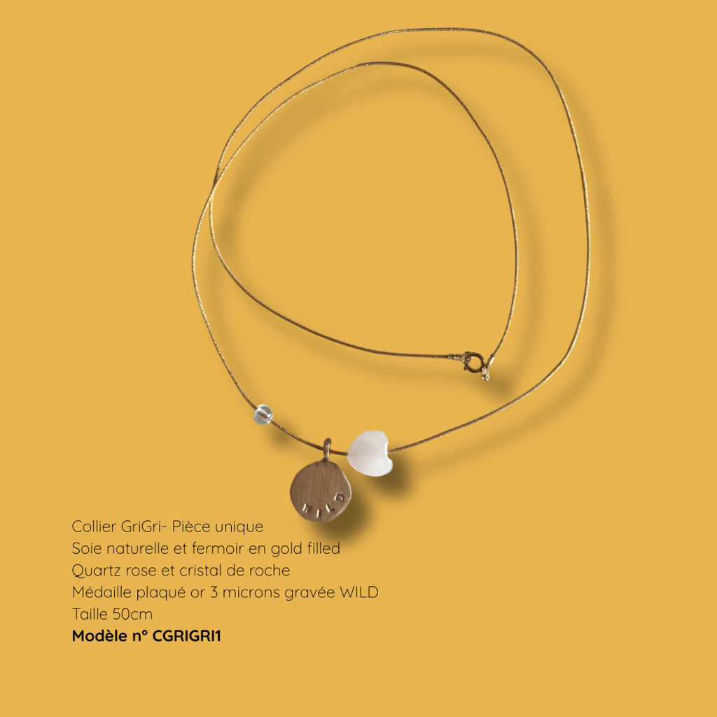Collier GriGri porte-bonheur - Pièce unique