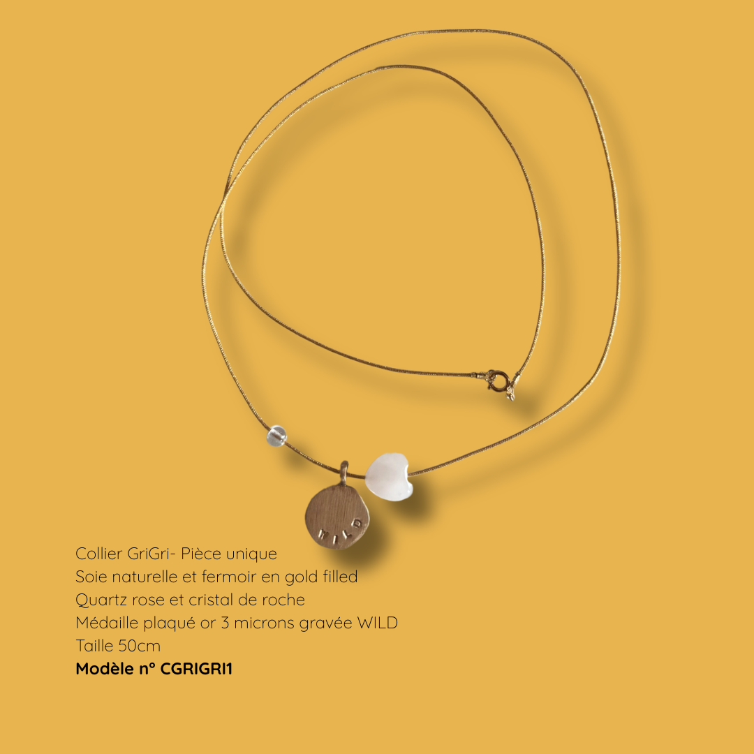 Collier GriGri porte-bonheur - Pièce unique