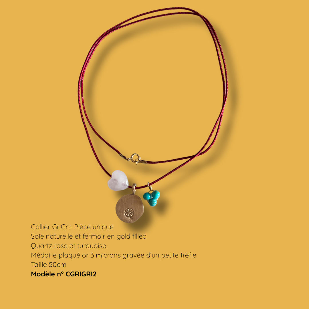 Collier GriGri porte-bonheur - Pièce unique