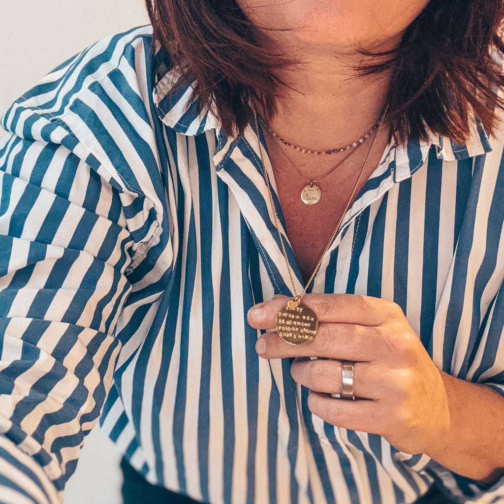 Collier Grande "Amulet" / Choisissez votre message