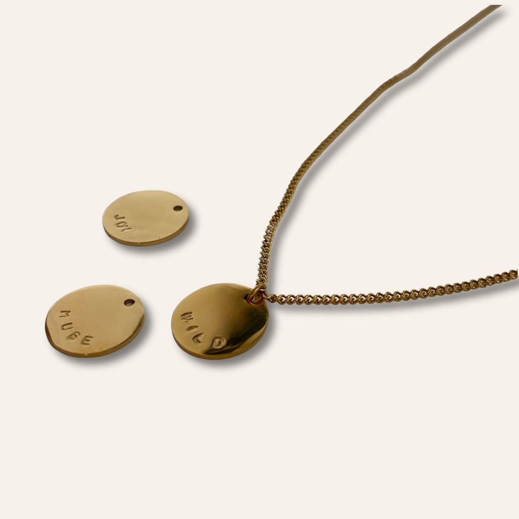 Médaille à message bijou résistant