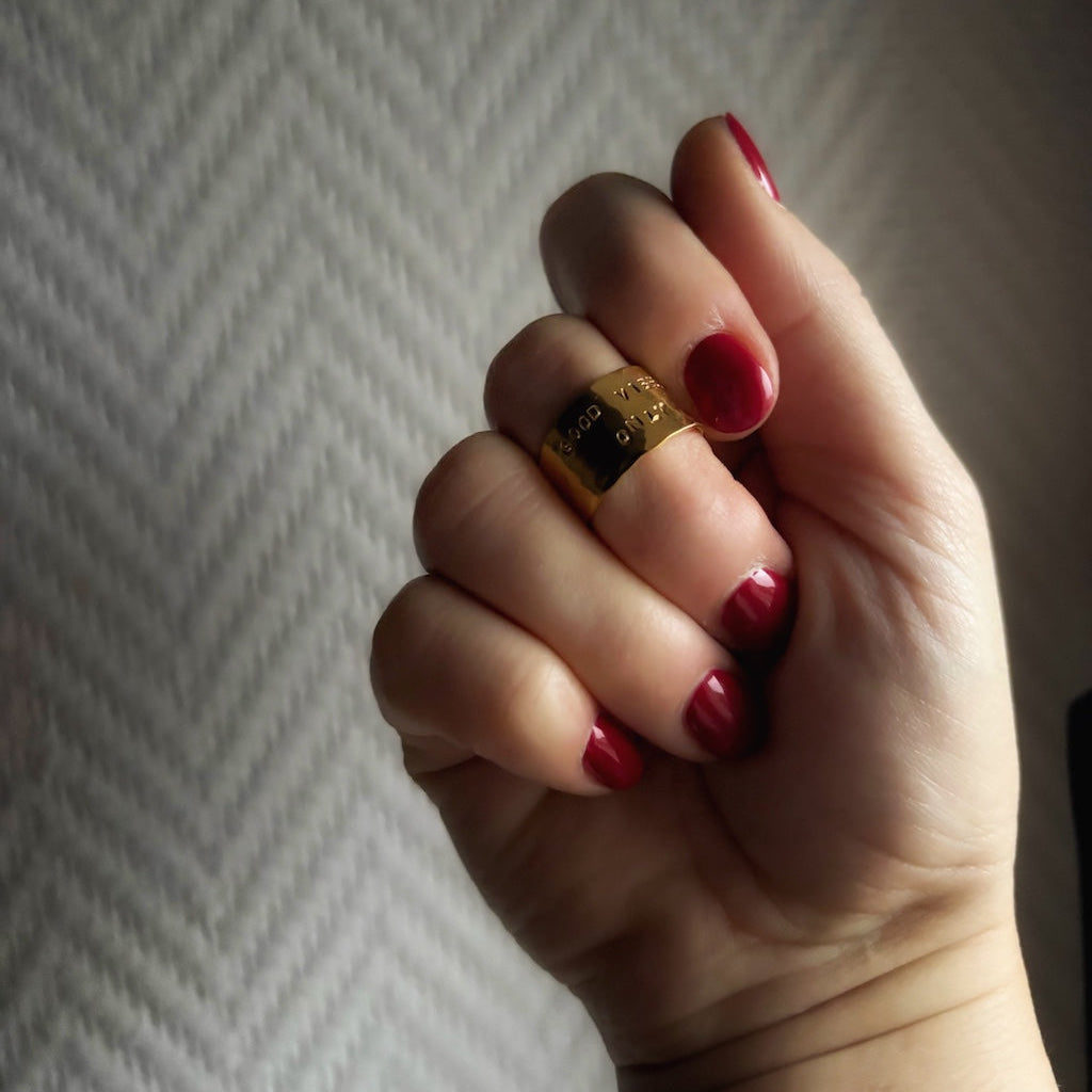 Bague Good Vibes Only – Collection ORIGINE