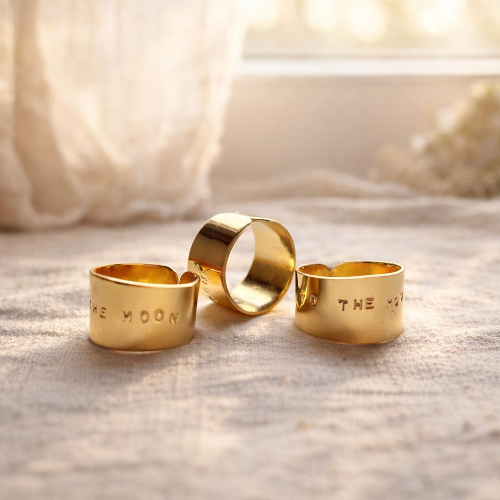 Bague to the moon fait à la main en Belgique