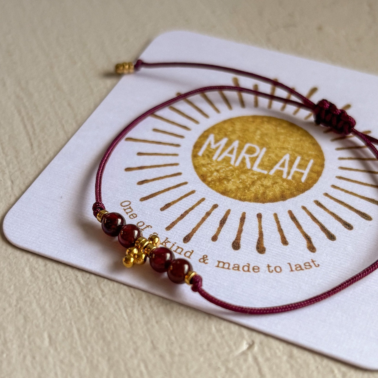 Bracelet Pépite – Grenat