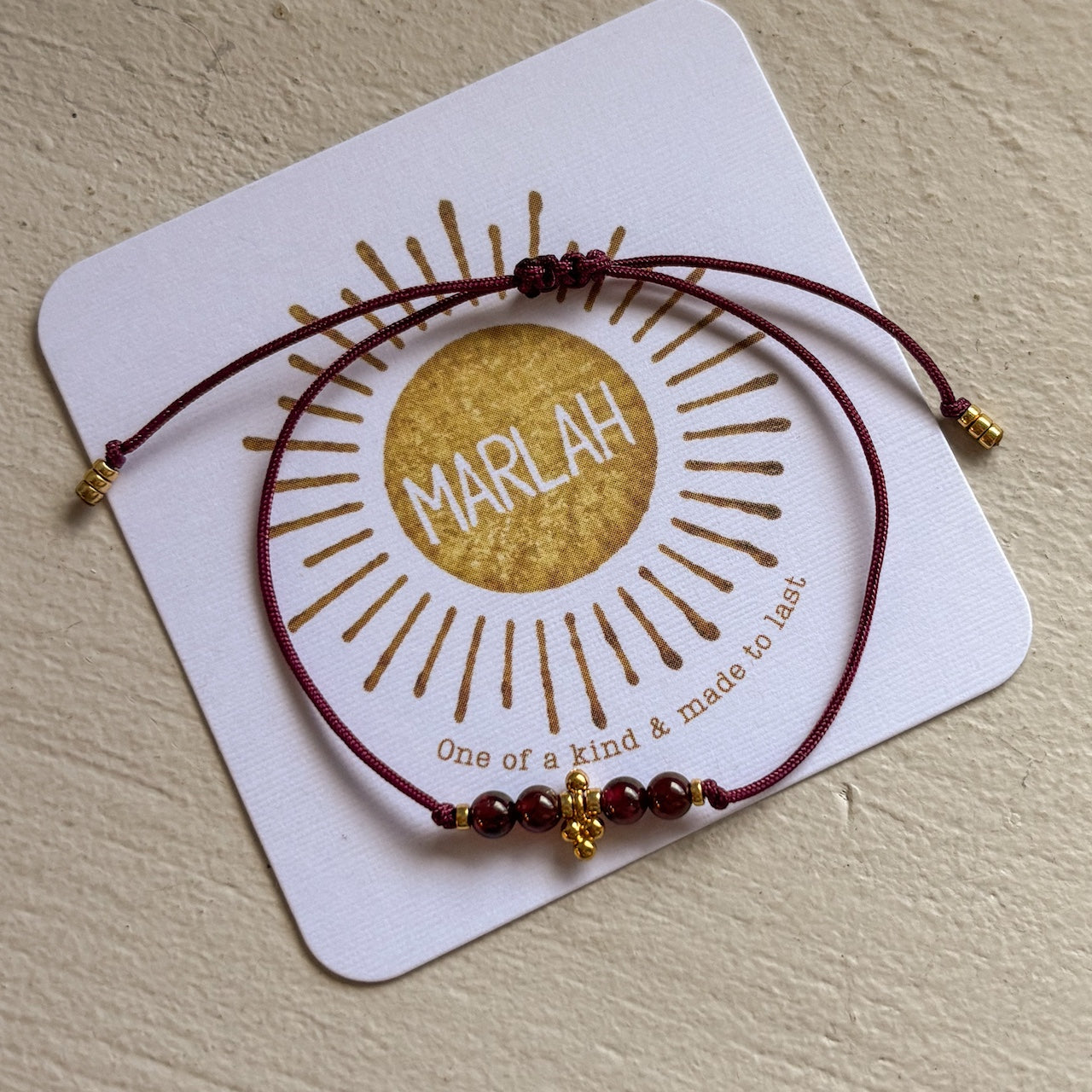 Bracelet Pépite – Grenat