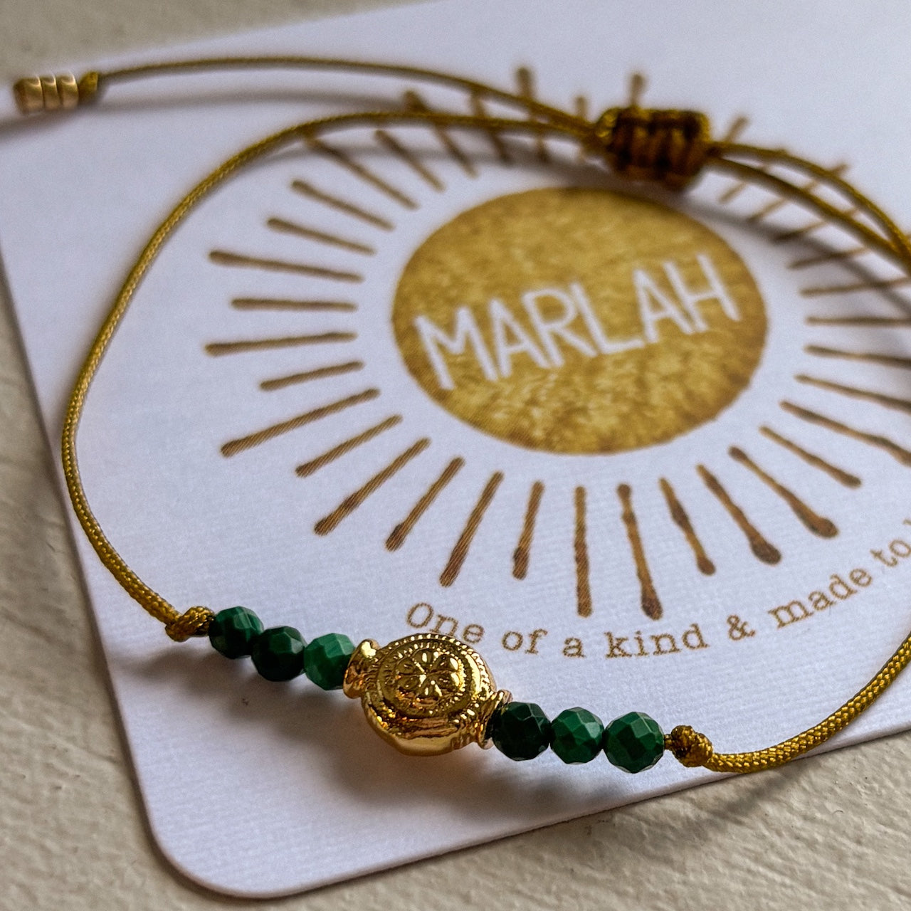 Bracelet Pépite – malachite