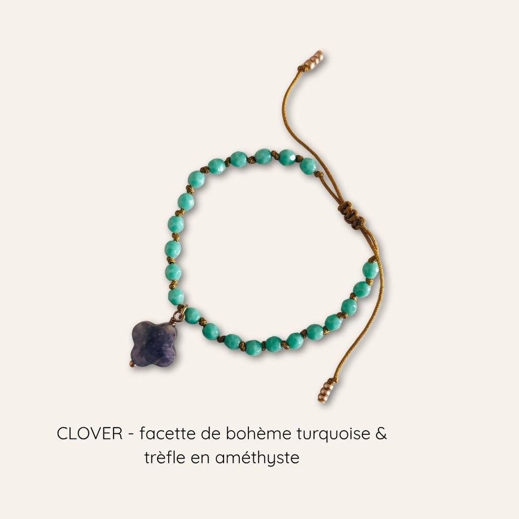 Bracelet en améthyste  Avec ses violets profonds, l’améthyste apporte une élégance naturelle. Je l’aime pour son côté à la fois doux et intense.