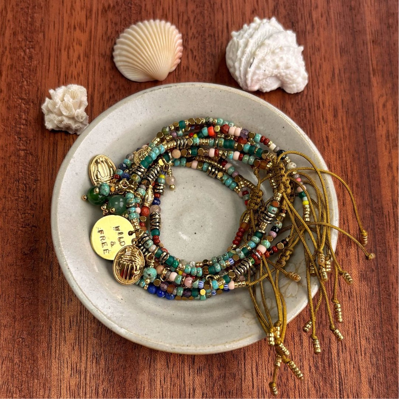 Bracelet HIPPY couleur automne