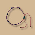 Bracelet HIPPY Lapis lazuli et perles Miyuki mauves