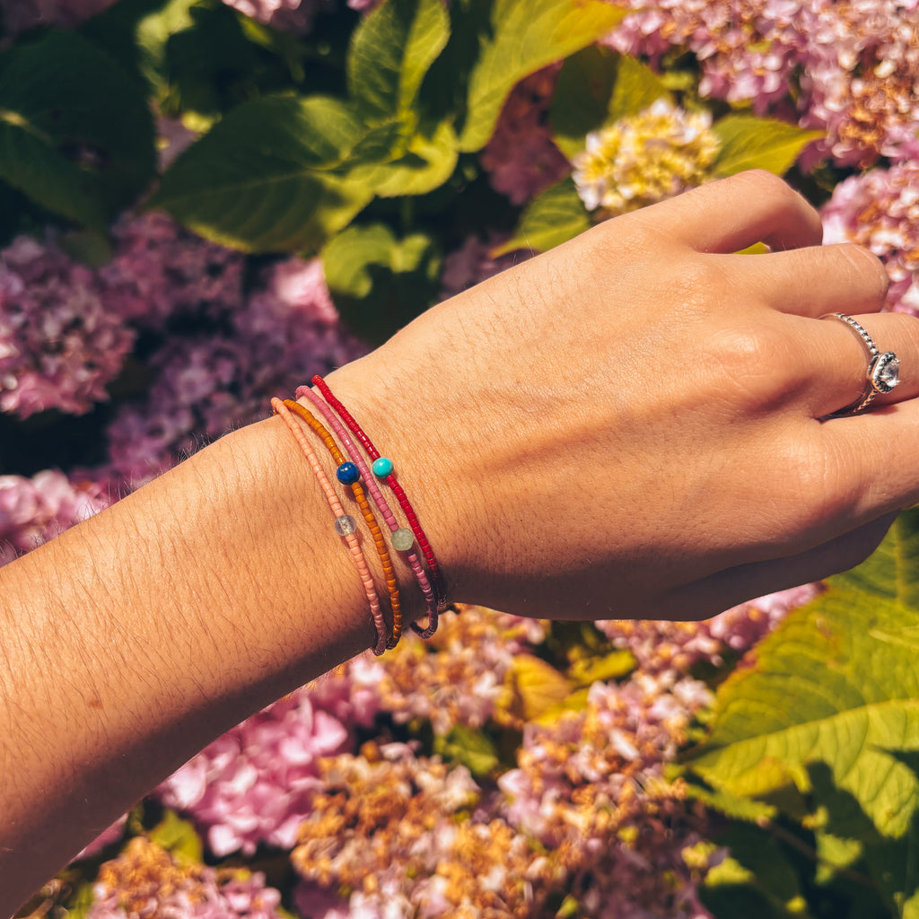 Bracelet été fin et coloré