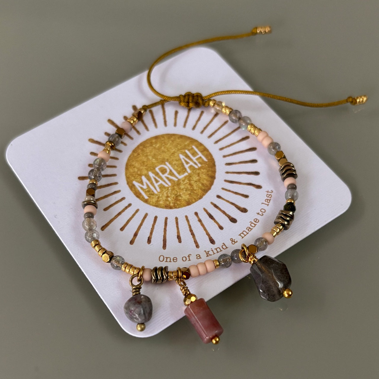 Bracelet TALISMAN · mix pierres et labradorite