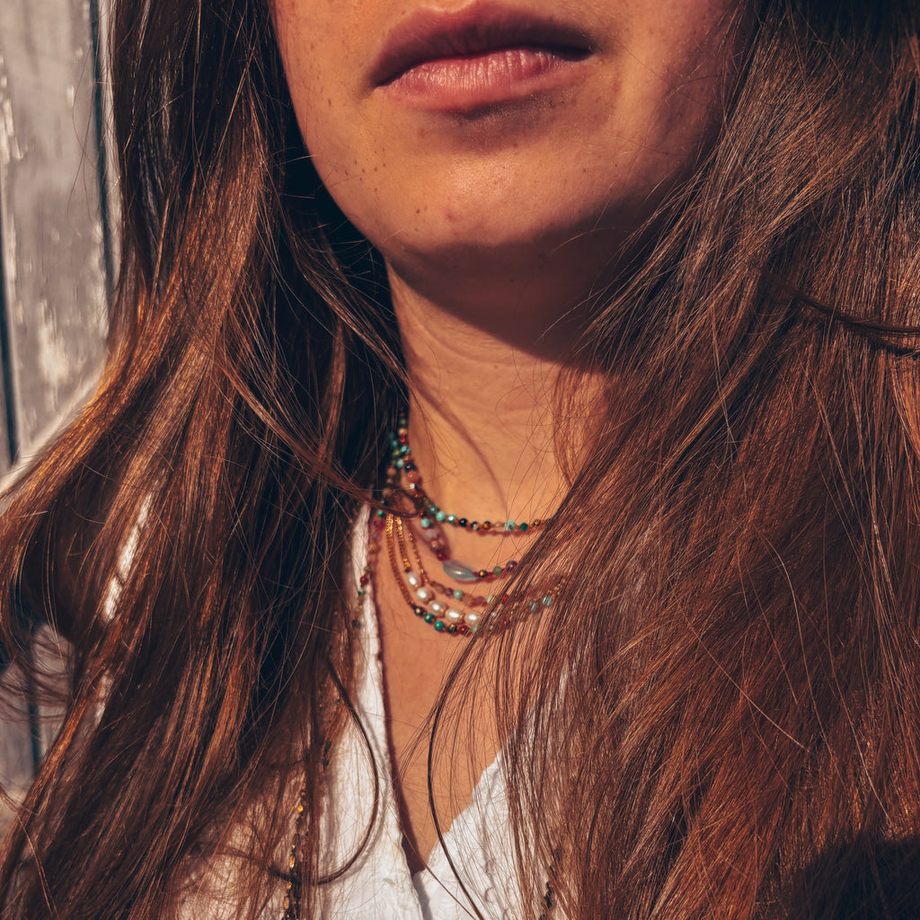 Collier portés en accumulation