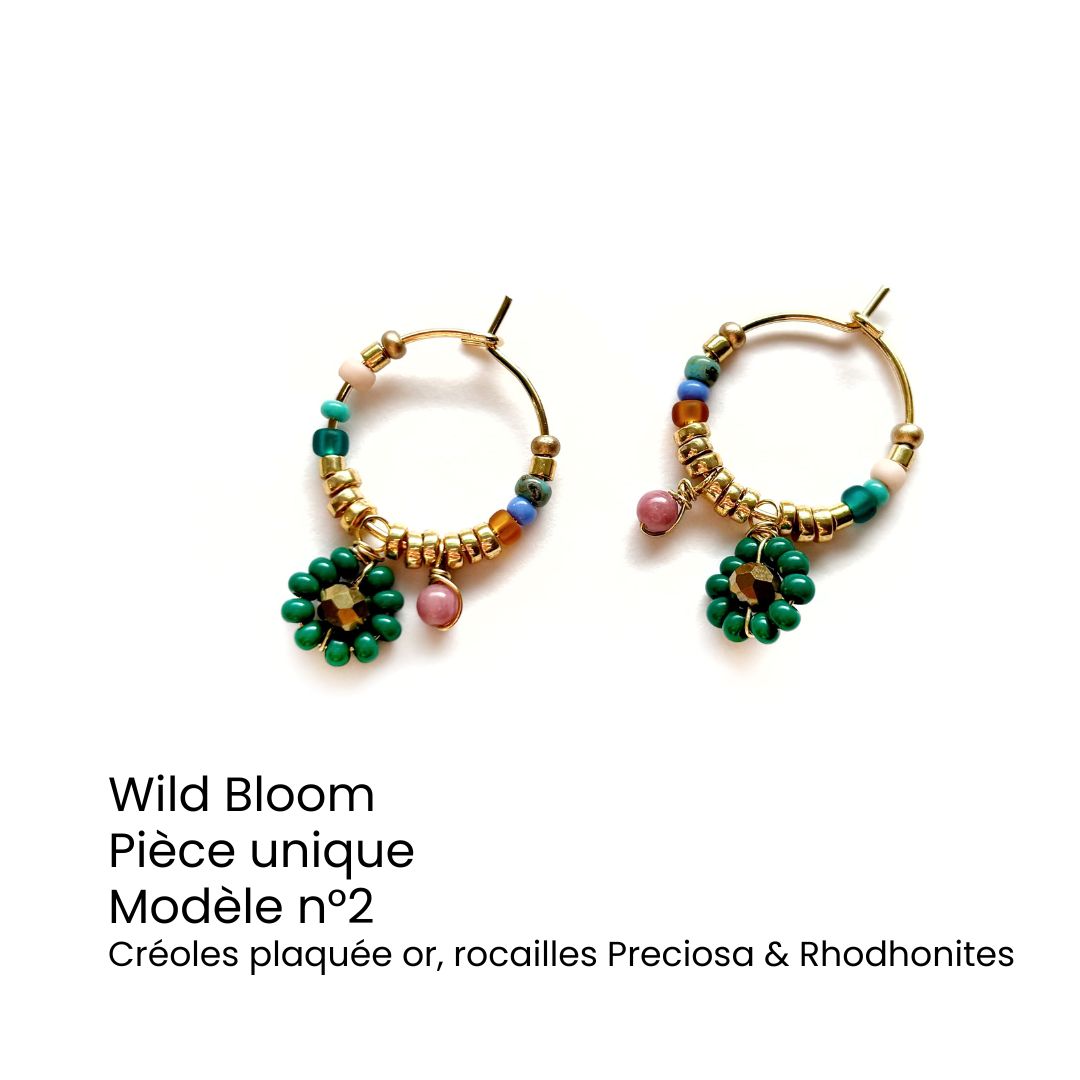 Créoles fleurs Wild Bloom