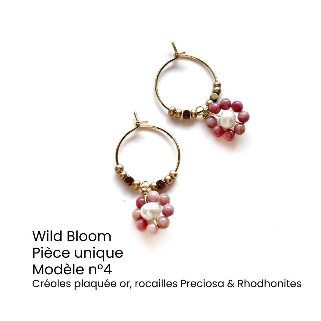 Créoles fleurs Wild Bloom