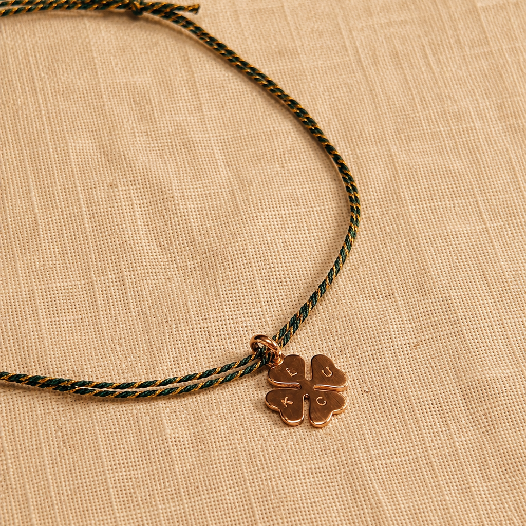 Collier trèfle à 4 feuilles porte bonheur