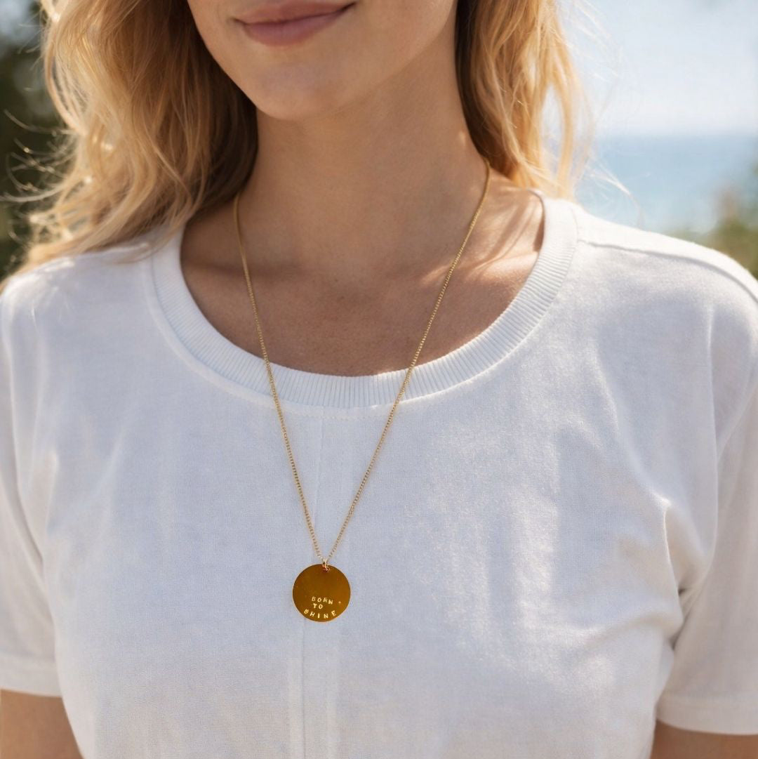 Collier lumineux message symbolique