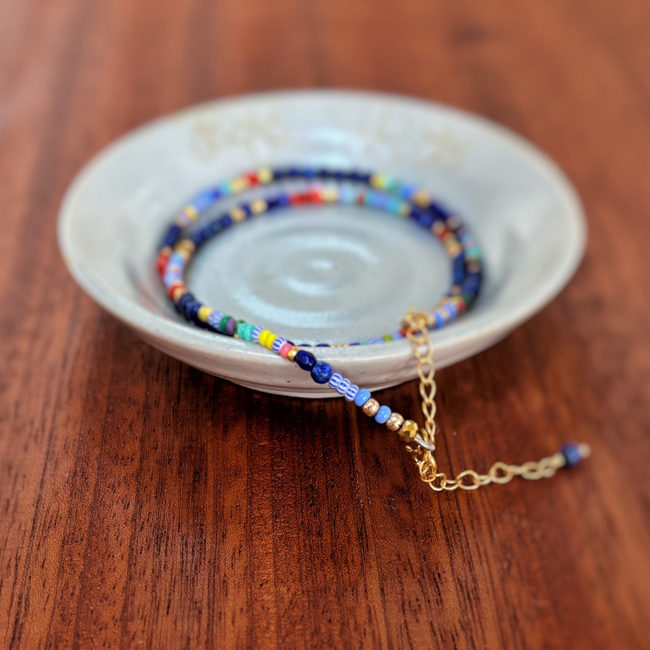 Collier HIPPY · Lapis-Lazuli & mix de perles