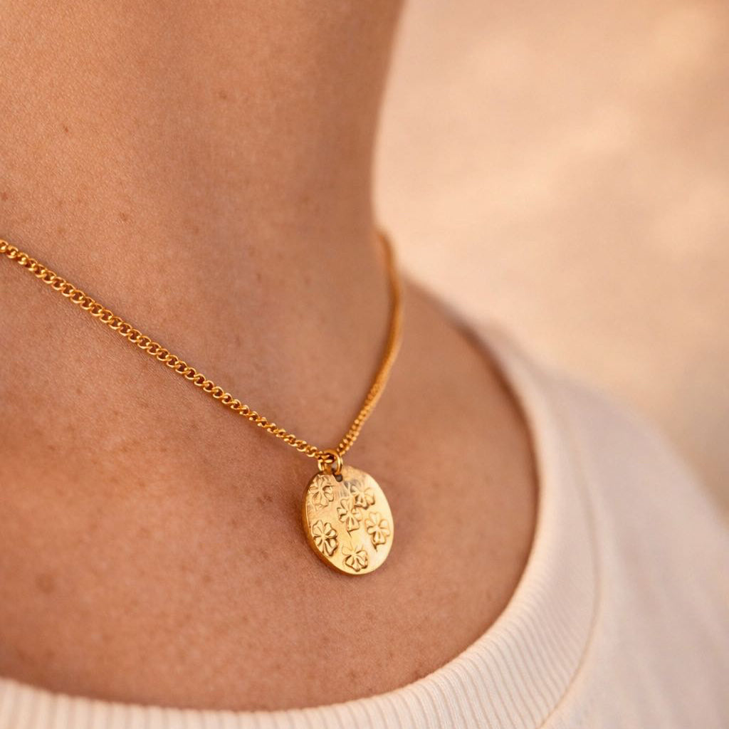 Médaille trèfle à 4 feuilles