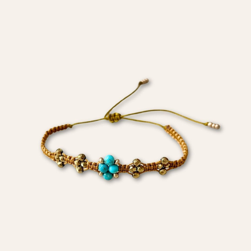 Bracelet NOMADE turquoises & hématites