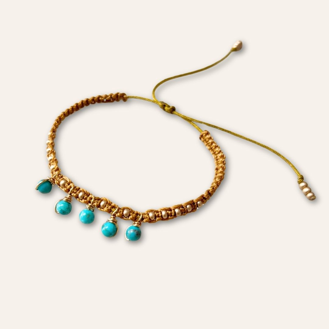 Bracelet NOMADE GriGri turquoises