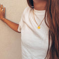 Collier Médaille message BORN TO SHINE