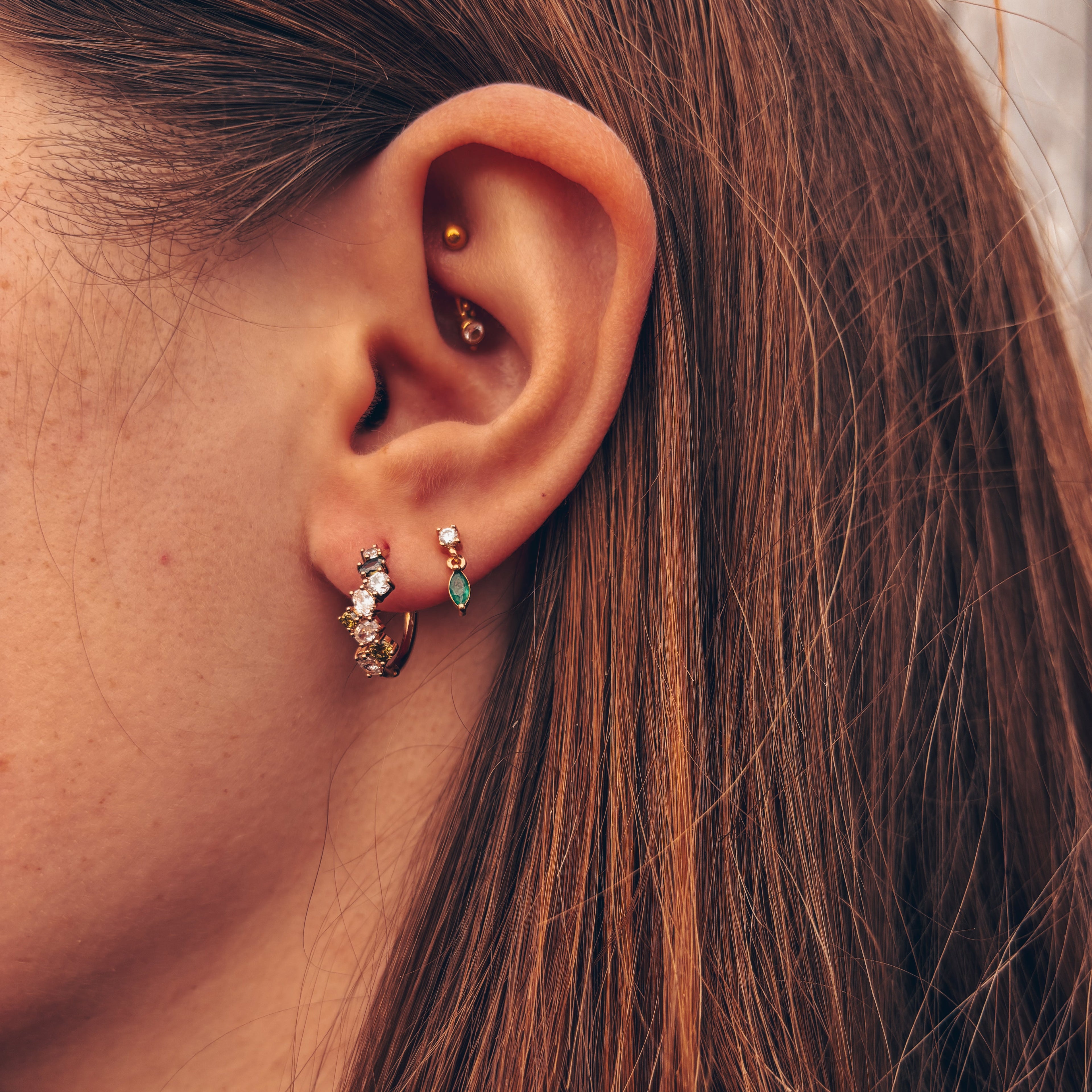 Paire de puces d'oreilles collection "Botanique"