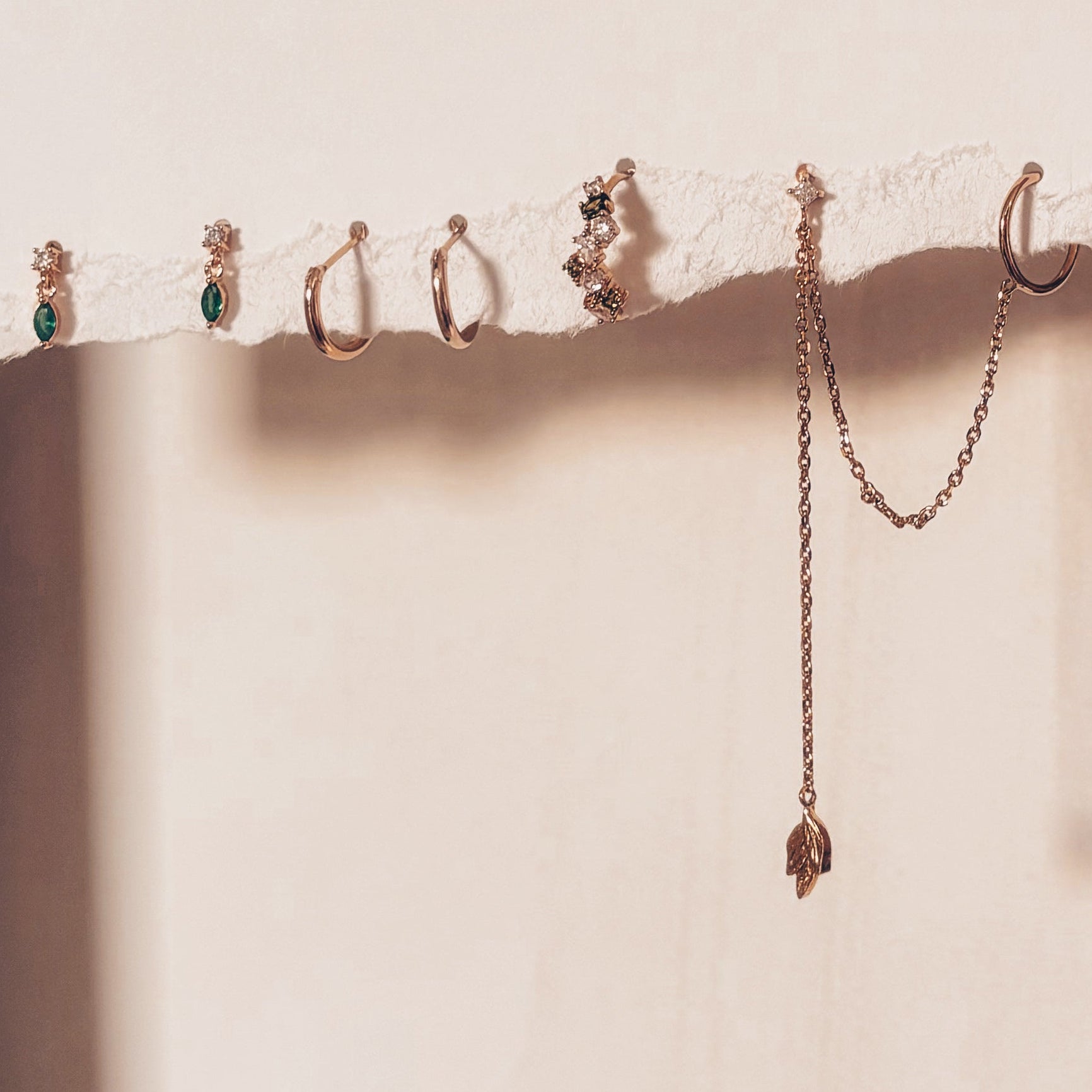 Paire de puces d'oreilles collection "Botanique"