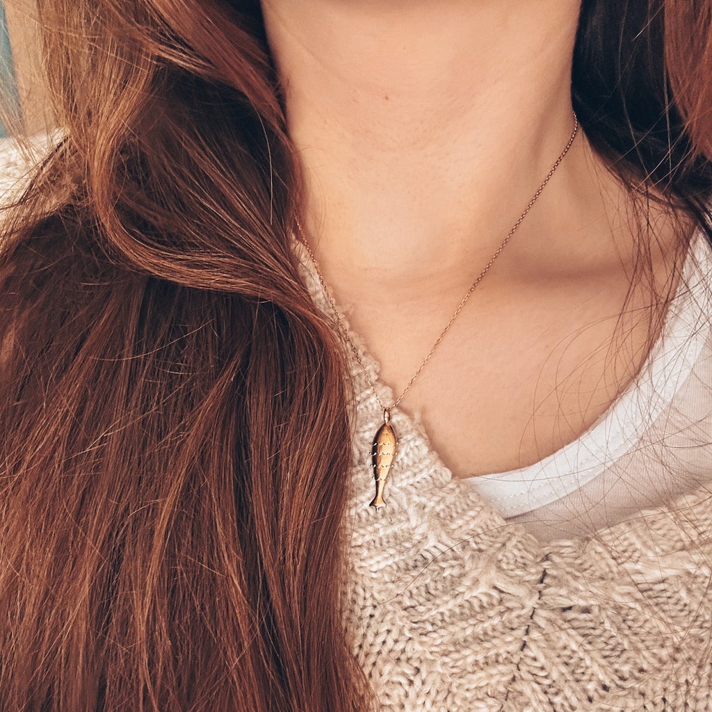 Collier poisson collection Botanique
