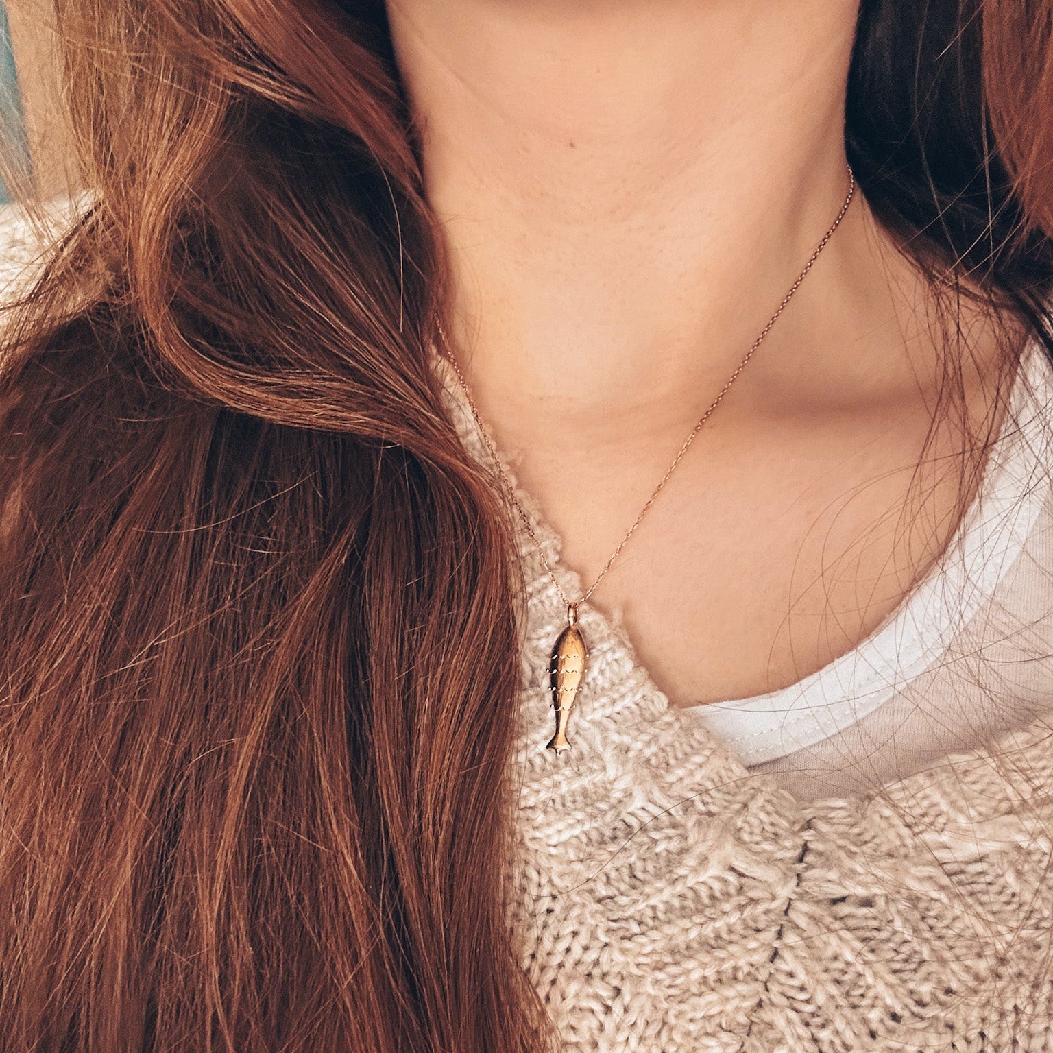 Collier poisson collection Botanique