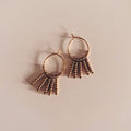 Petites boucles d'oreilles NOMADE à franges
