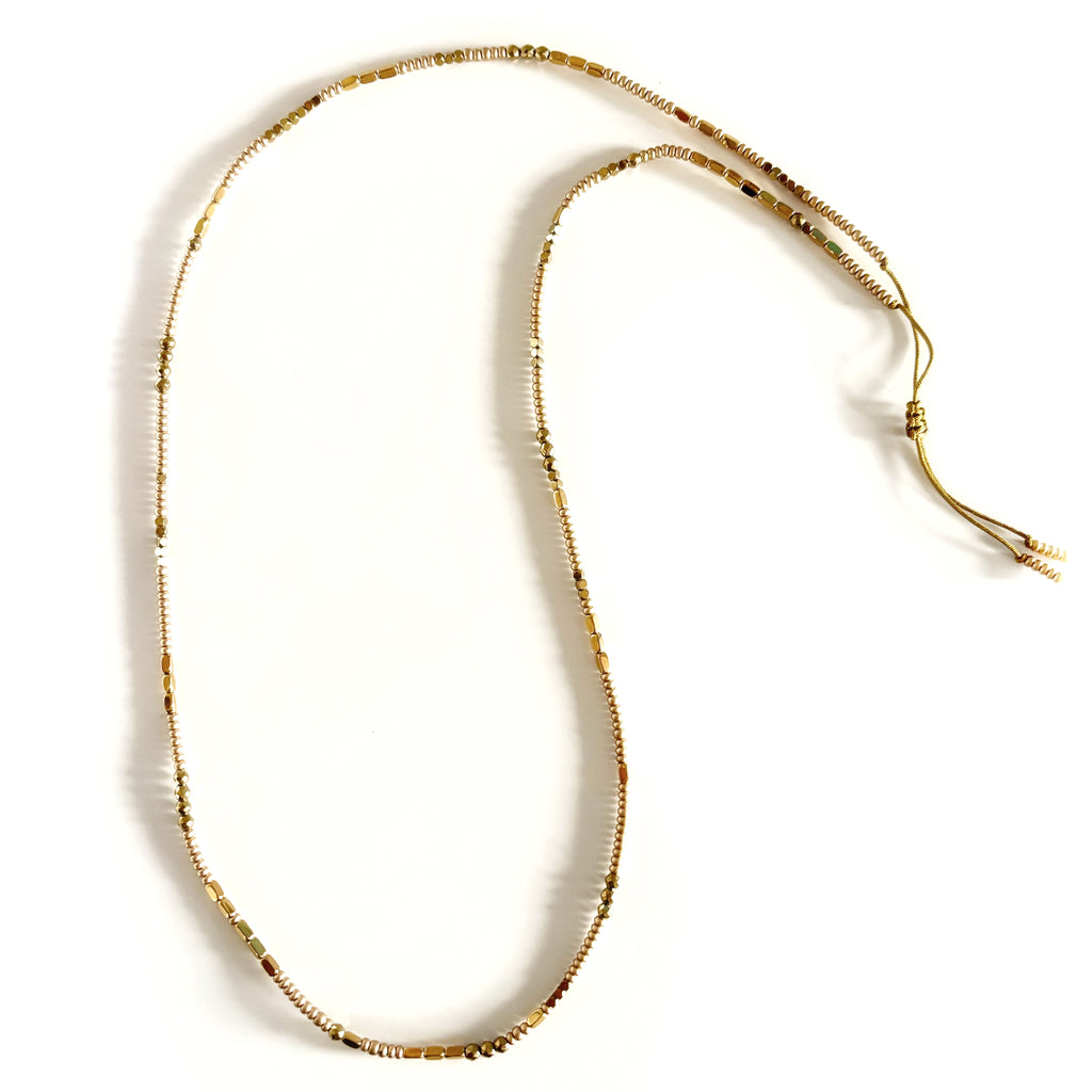 Collier / Bracelet multirang Golden HIPPY dorés